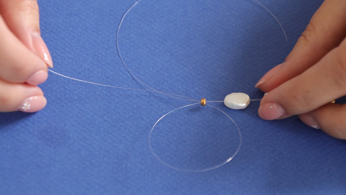 Orecchini pendenti con perle d'acqua dolce : Tappa 5