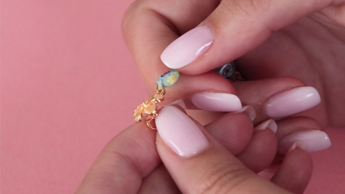 Orecchini pendenti con perle Millefiori : Tappa 1