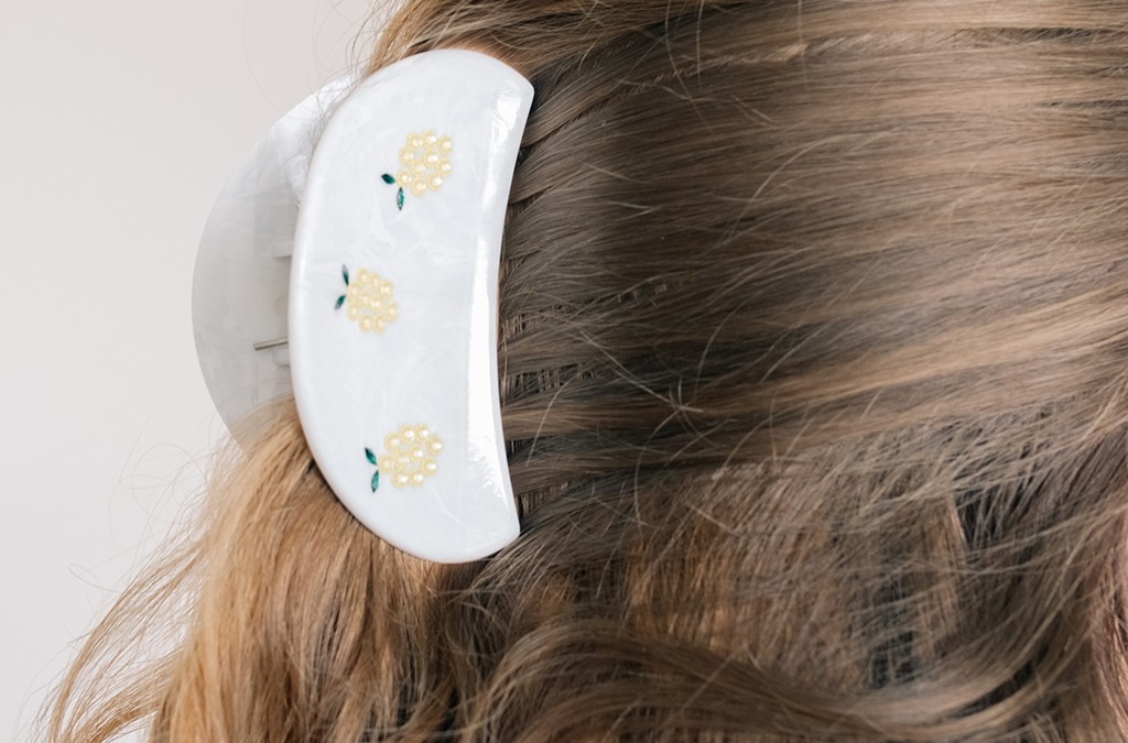 Fermagli per capelli conchiglia e frutta estiva con strass PureCrystal : Tappa 4