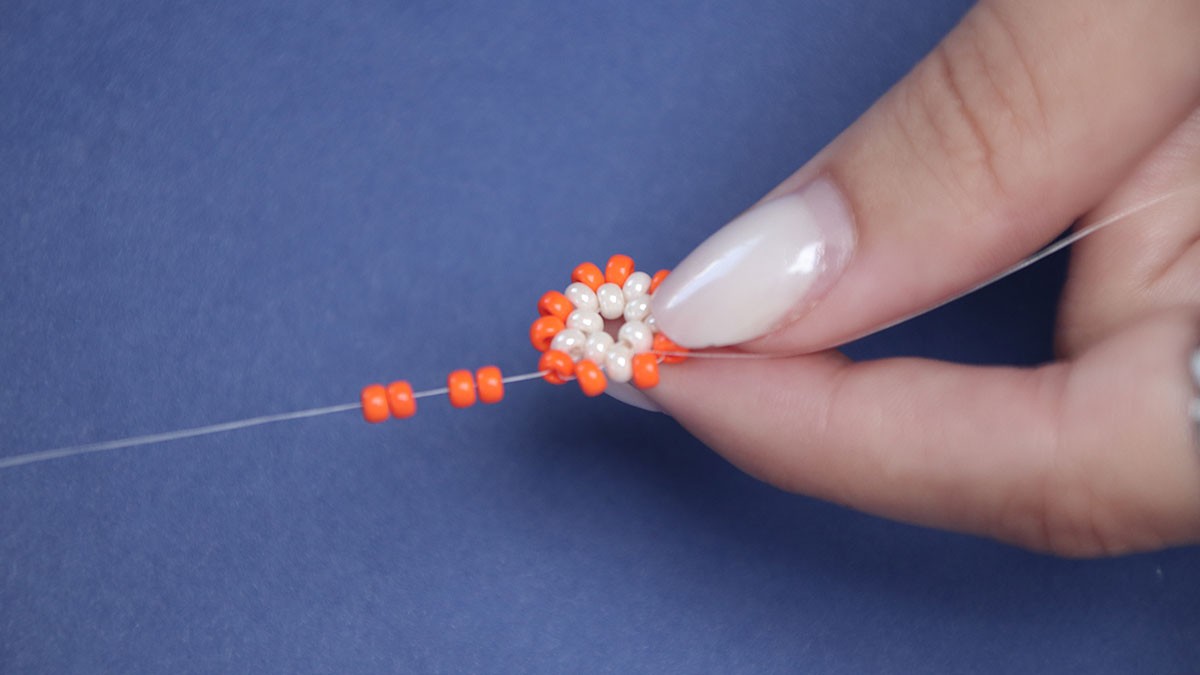 Orecchini pendenti a forma di stella marina : Tappa 6 Orecchini pendenti a forma di stella marina : Tappa 6