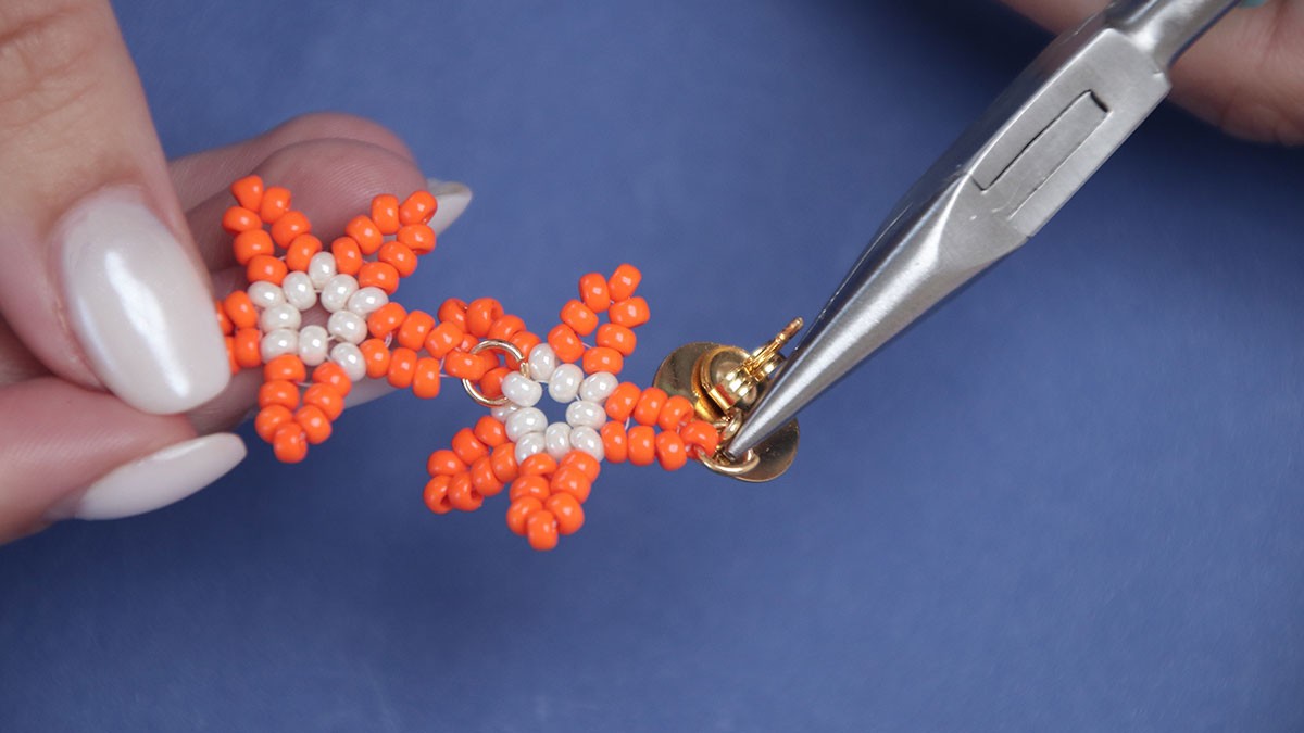 Orecchini pendenti a forma di stella marina : Tappa 12 Orecchini pendenti a forma di stella marina : Tappa 12