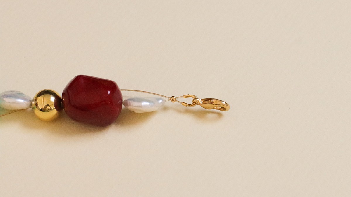 Bracciale vintage con perle : Tappa 3