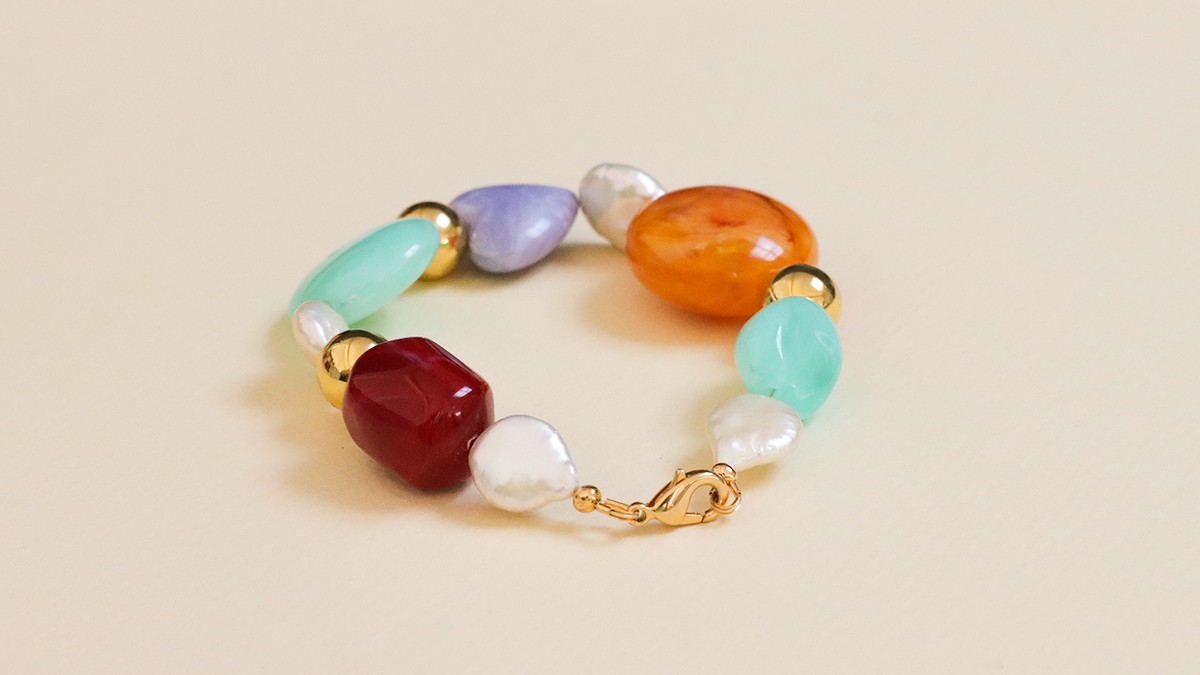 Bracciale vintage con perle : Tappa 4