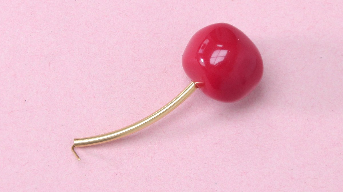 Orecchini di perle Cherry easy : Tappa 2