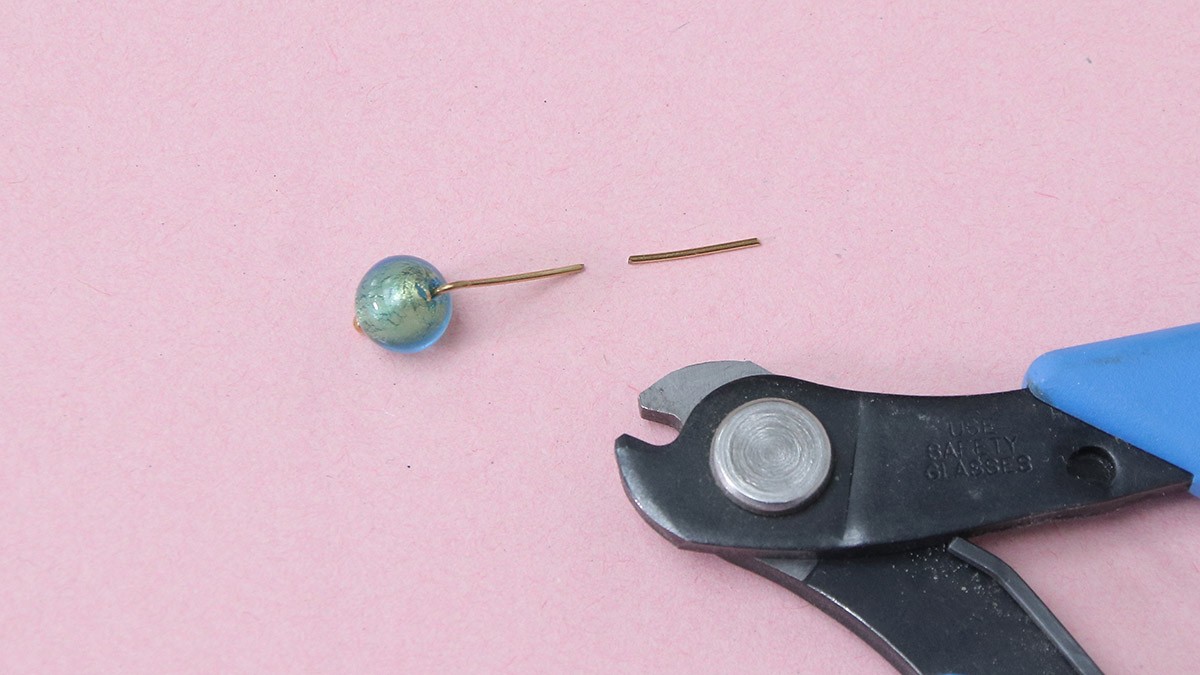 Creoli con perle di Murano e avventurina : Tappa 1 Creoli con perle di Murano e avventurina : Tappa 1