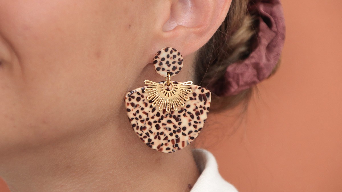 Orecchini leopardati : Tappa 3