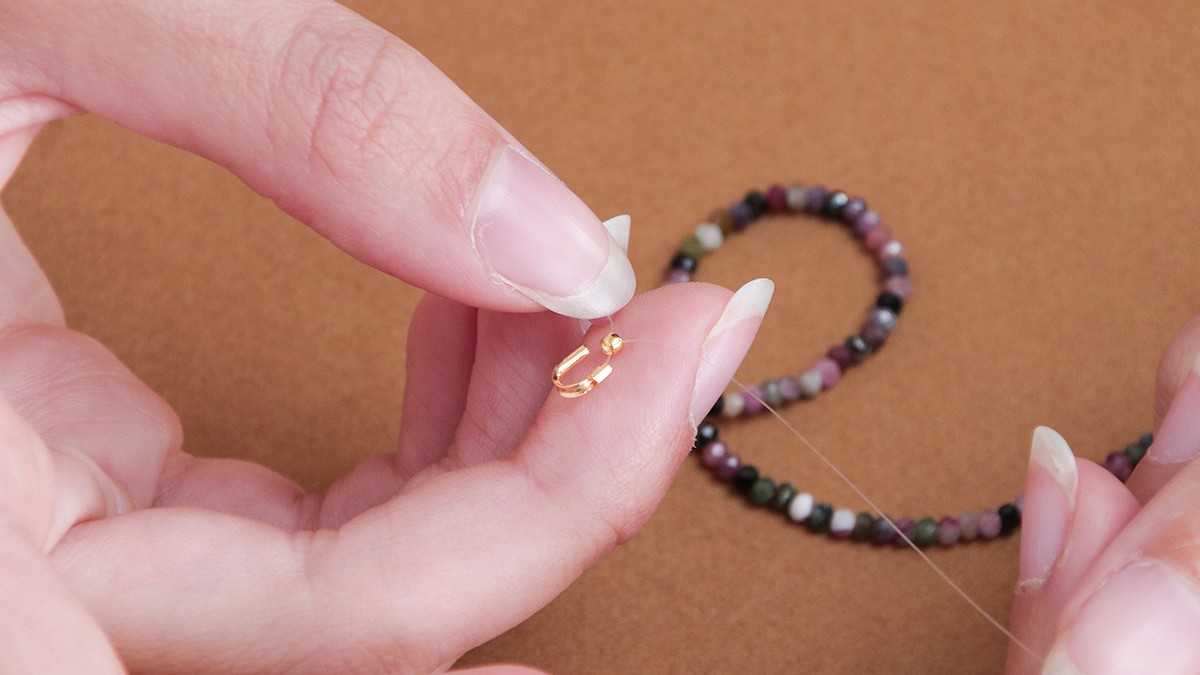 Tutorial per la collana di pietre naturali e il ciondolo a cuore : Tappa 4 Tutorial per la collana di pietre naturali e il ciondolo a cuore : Tappa 4