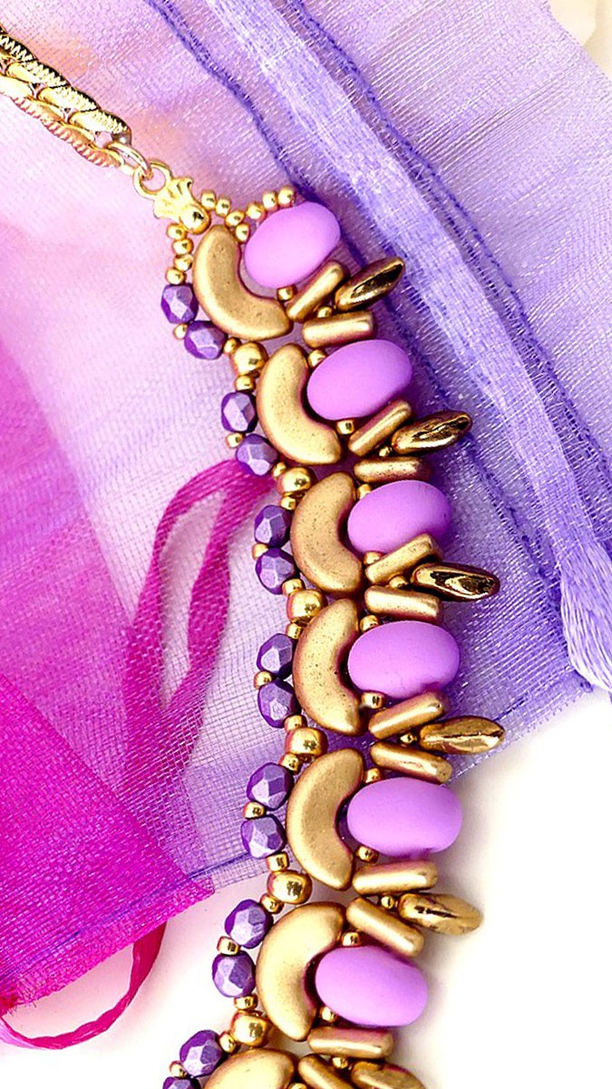 Schema Collana Samy con perle di Samos di Puca®, Francia