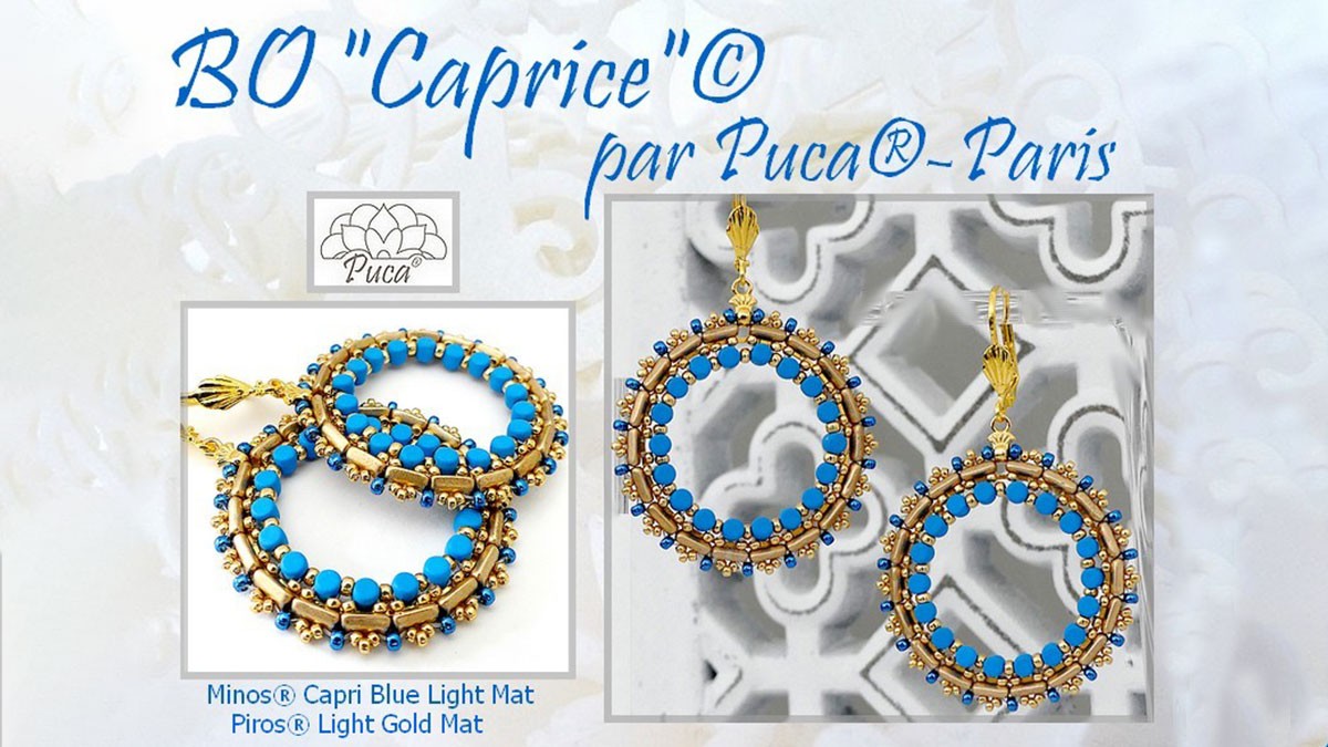 Orecchini Caprice con perline Minos by Puca