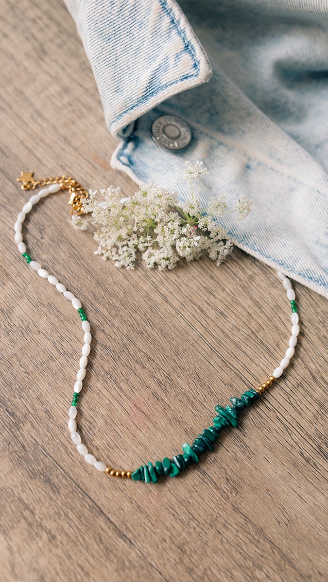 Schema Collana di perle e trucioli