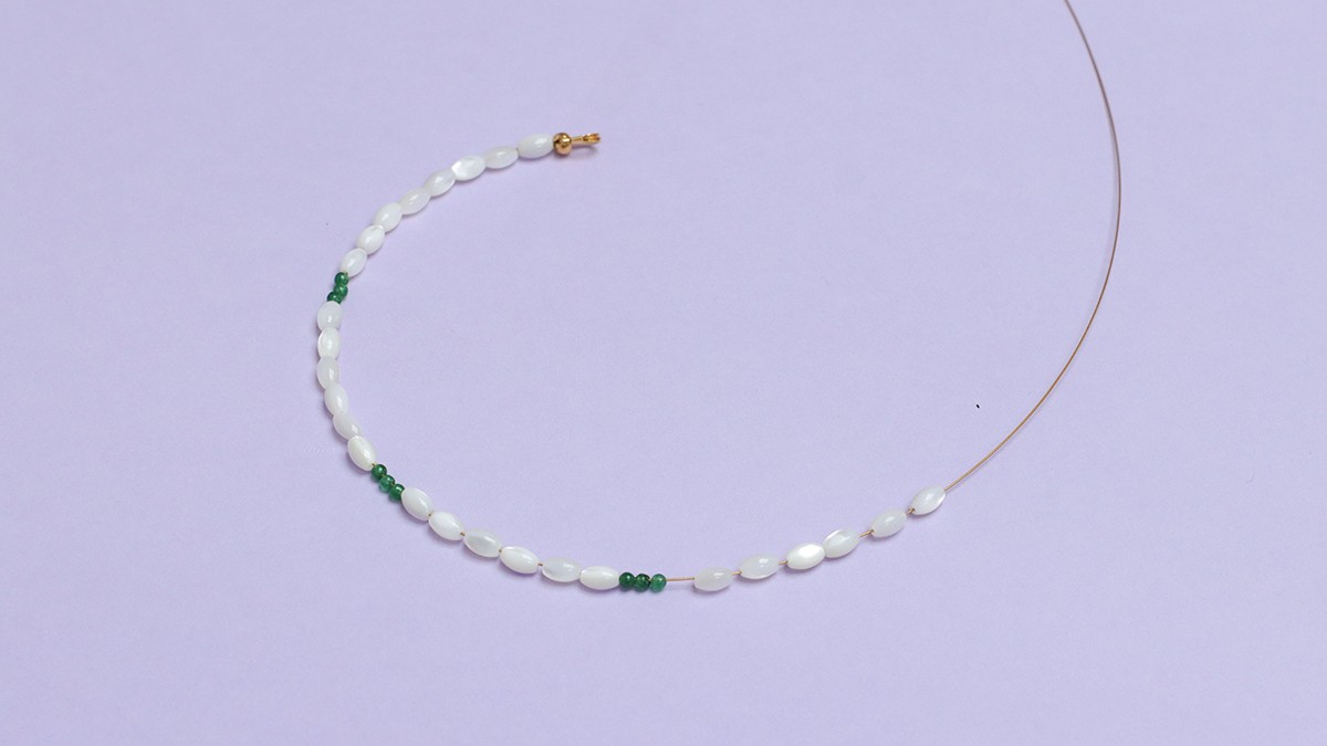 Collana di perle e trucioli : Tappa 2