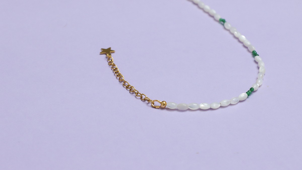 Collana di perle e trucioli : Tappa 5