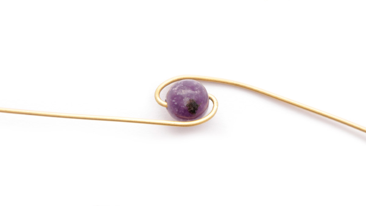 Anello in filo metallico con acquamarina : Tappa 3 Anello in filo metallico con acquamarina : Tappa 3