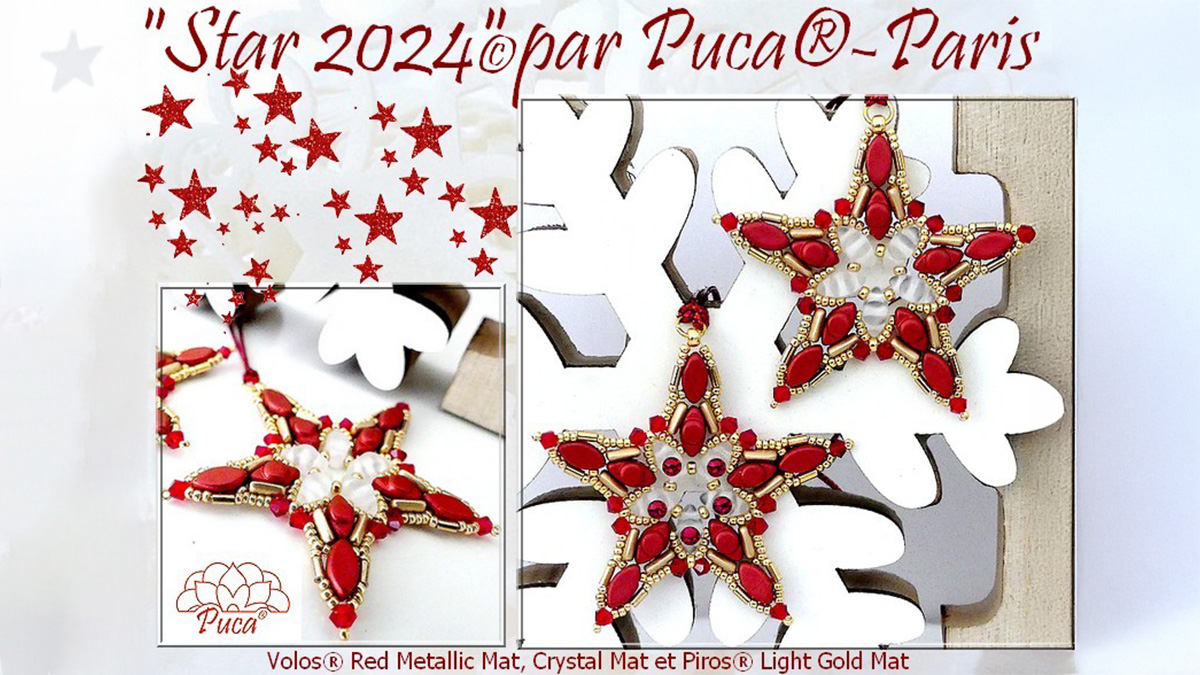 Etoile Star 2024 avec perles Volos par Puca®