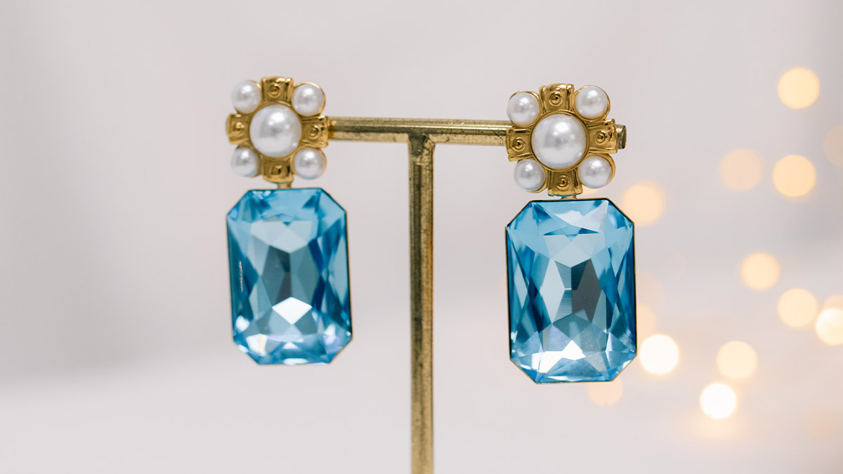 Grandes Boucles d'oreilles en Cristal