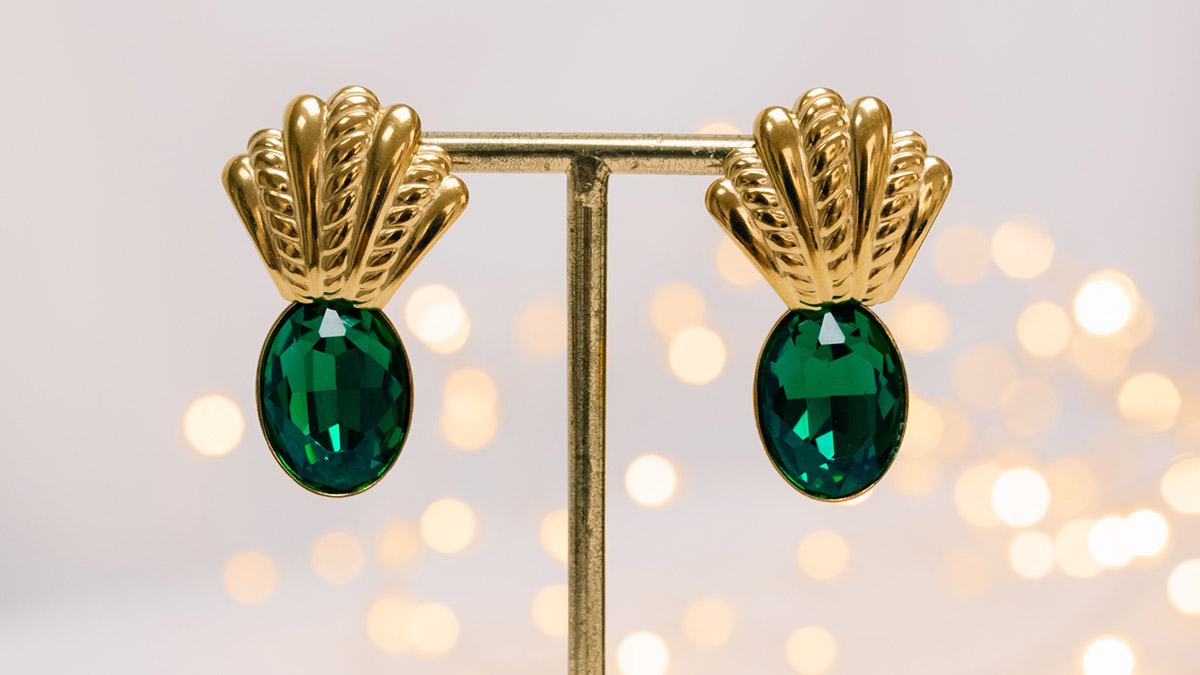 Orecchini grandi di cristallo : Tappa 2