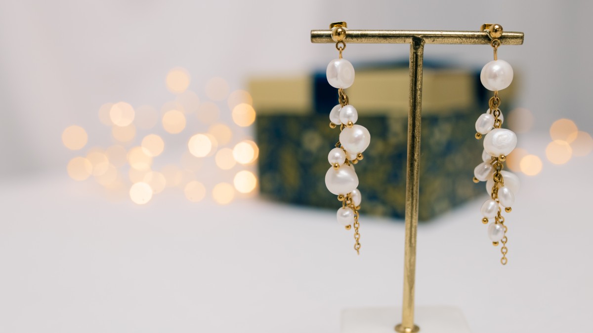 Schema Orecchini pendenti con perle d'acqua dolce