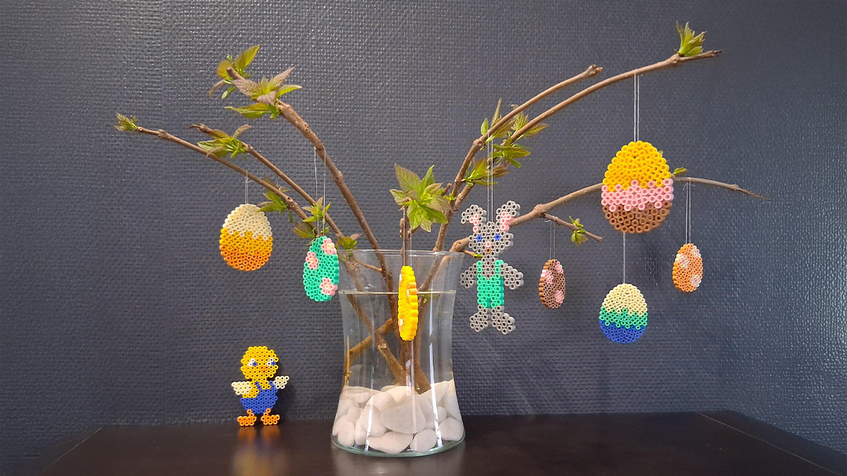 Schema Pasqua fai da te: creare una decorazione con le perle Hama Schema Pasqua fai da te: creare una decorazione con le perle Hama