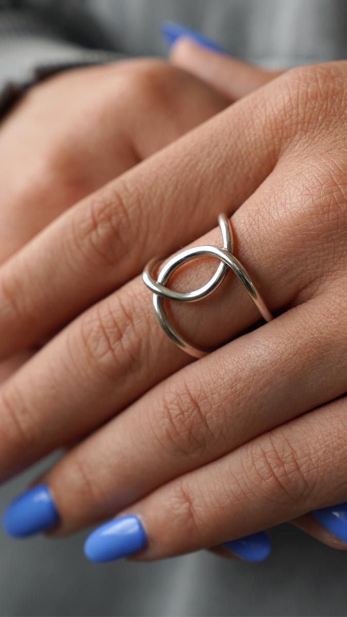 Schema Tuto - Anello intrecciato in argento sterling 925 Schema Tuto - Anello intrecciato in argento sterling 925