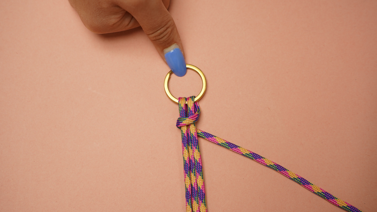 Borsa estiva gioiello con paracord : Tappa 2 Borsa estiva gioiello con paracord : Tappa 2