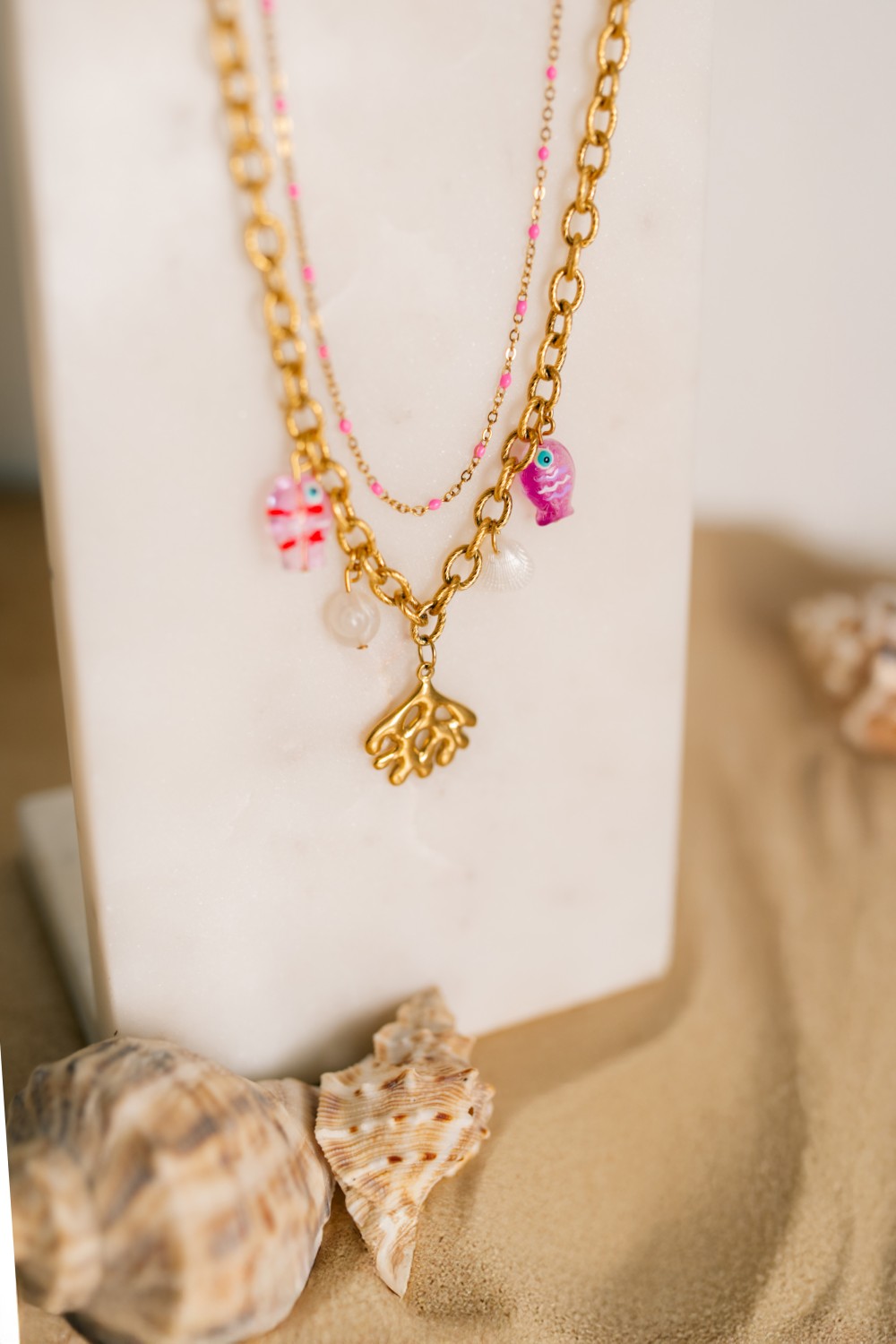 Collane di ciondoli in acciaio inossidabile Dorato