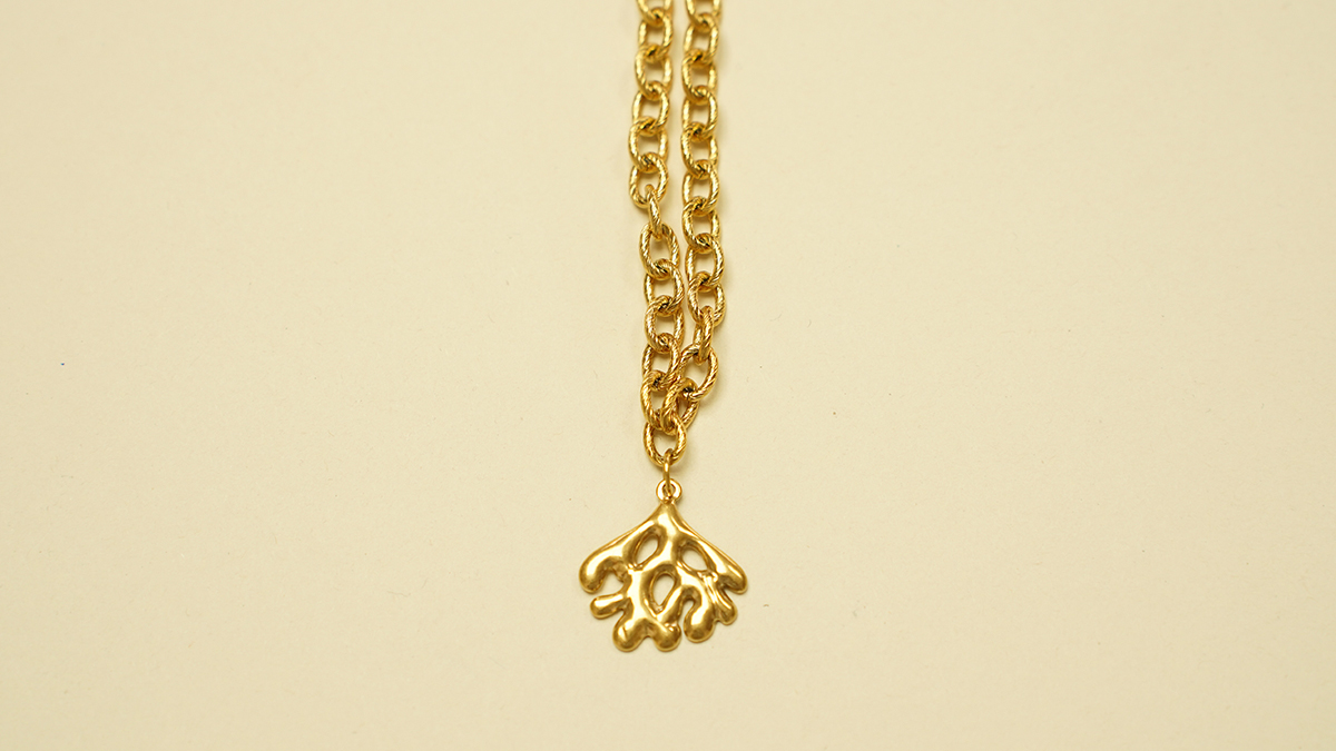 Collane di ciondoli in acciaio inossidabile Dorato : Tappa 2 Collane di ciondoli in acciaio inossidabile Dorato : Tappa 2