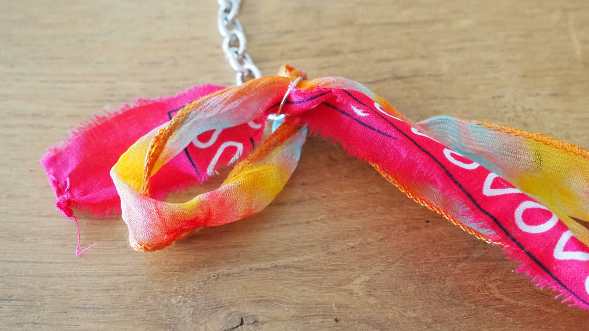 Collana intrecciata con palma di ametista e Ciondolo in argento 925 : Tappa 2