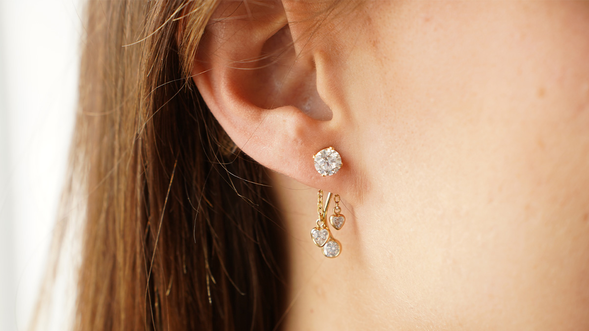 Schema Orecchini pendenti in Gold filled (oro laminato)