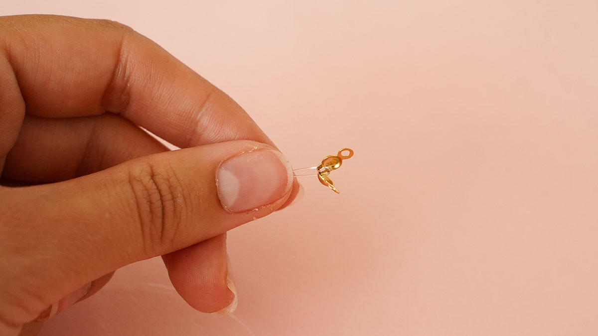 Bracciale di perle Miyuki Delica da legare : Tappa 1