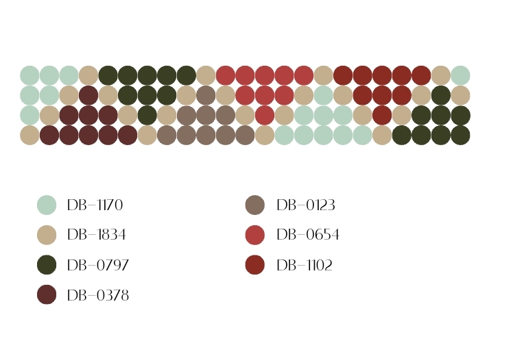 Schema Orecchini con frangia di perle Miyuki Delica