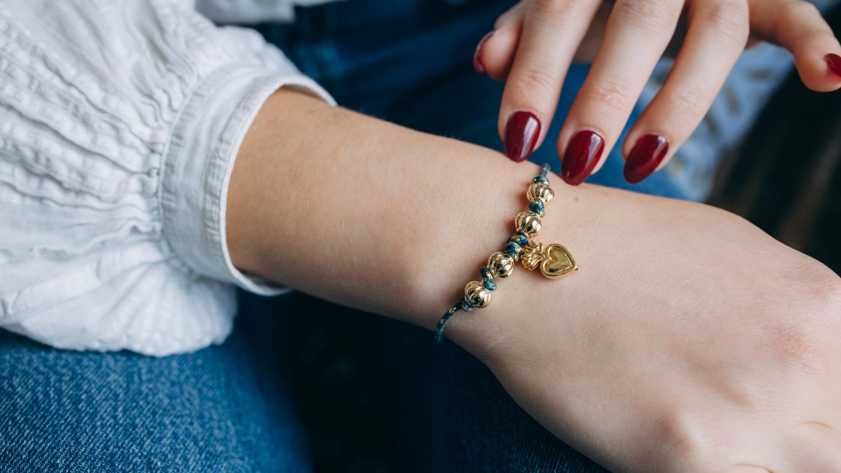 Bracelet cordon coeur ex voto Bracelet cordon coeur ex voto