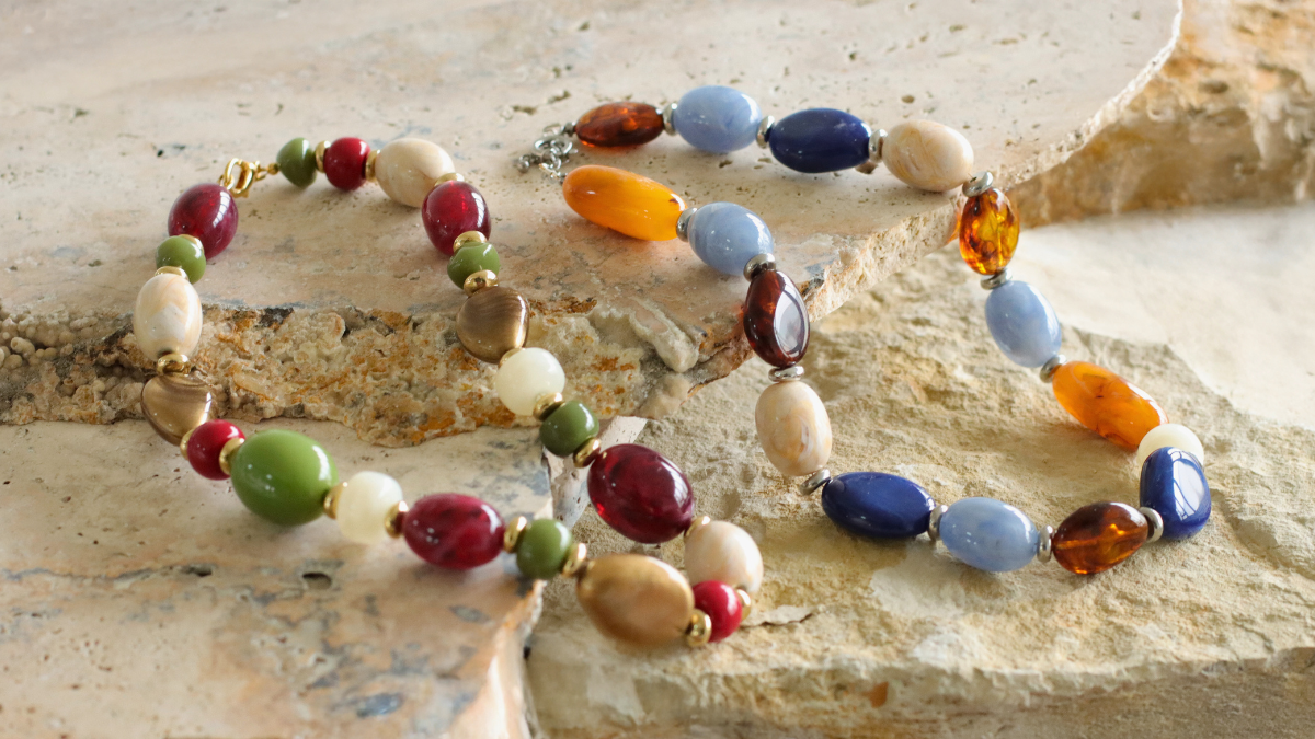 Collana di perle di resina colorata : Tappa 5