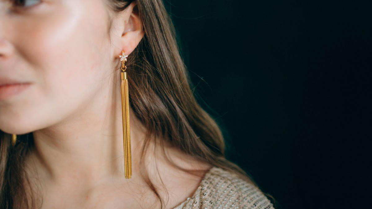 Boucles d'oreilles franges serpentine Boucles d'oreilles franges serpentine