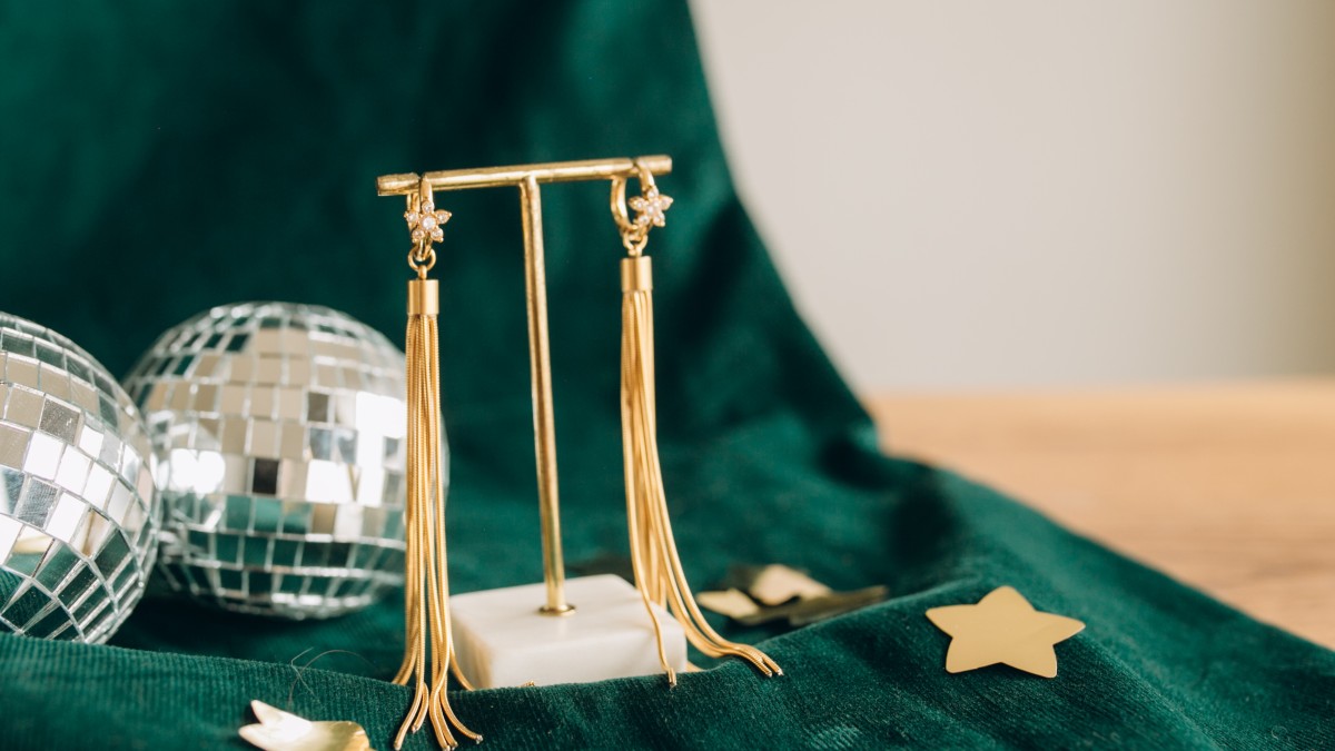 Schema Orecchini con frangia a serpentina