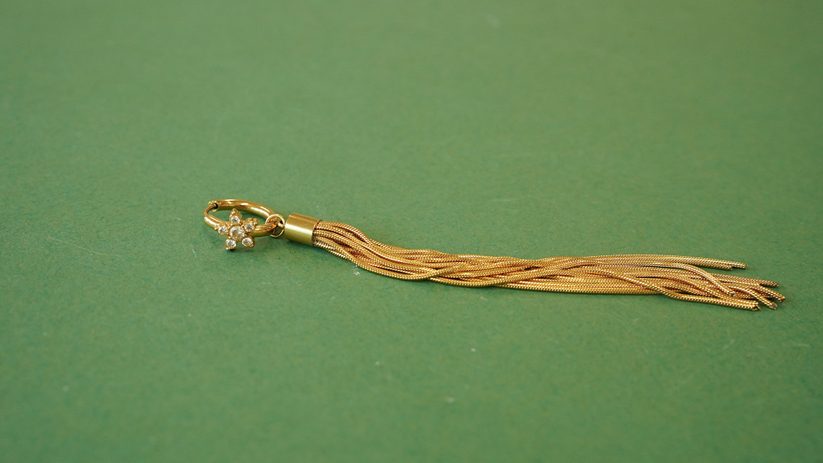 Orecchini con frangia a serpentina : Tappa 6