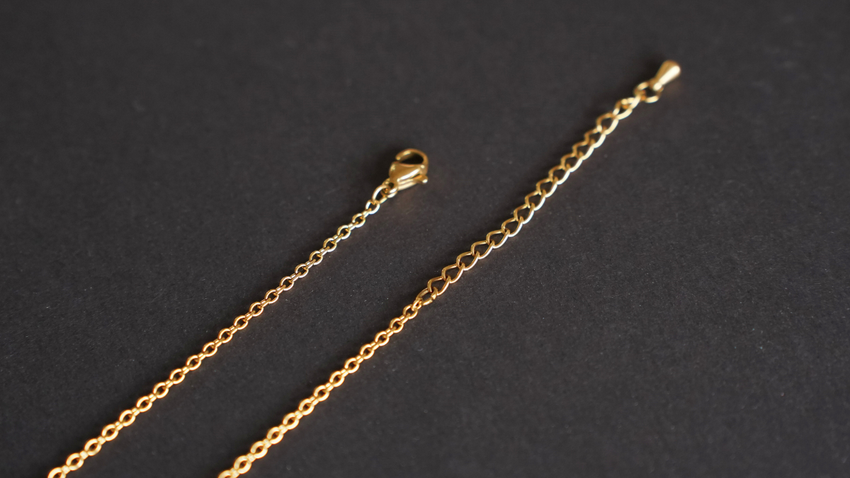 Collana a cascata con zirconi e pompon in acciaio inossidabile : Tappa 2