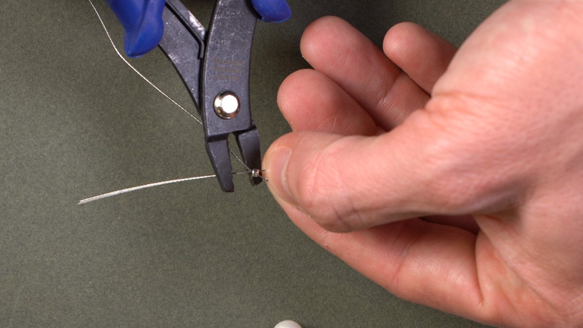 Gioielli da borsa fai da te ciondoli in acciaio inossidabile e perle in resina : Tappa 2