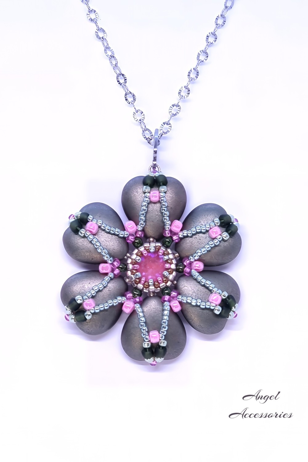 Schema Pendente Fleur de Coeur di Angel Accessories Schema Pendente Fleur de Coeur di Angel Accessories