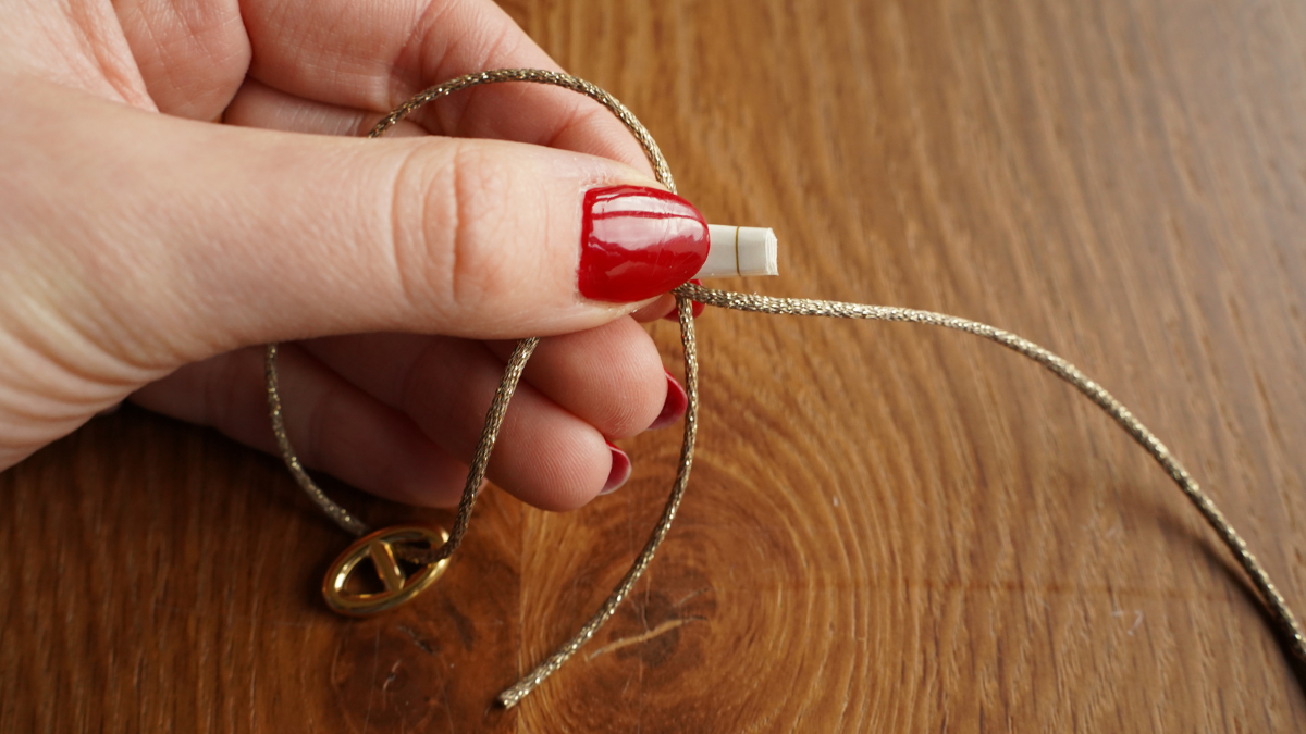 Duo di braccialetti in corda e rete navy : Tappa 3 Duo di braccialetti in corda e rete navy : Tappa 3