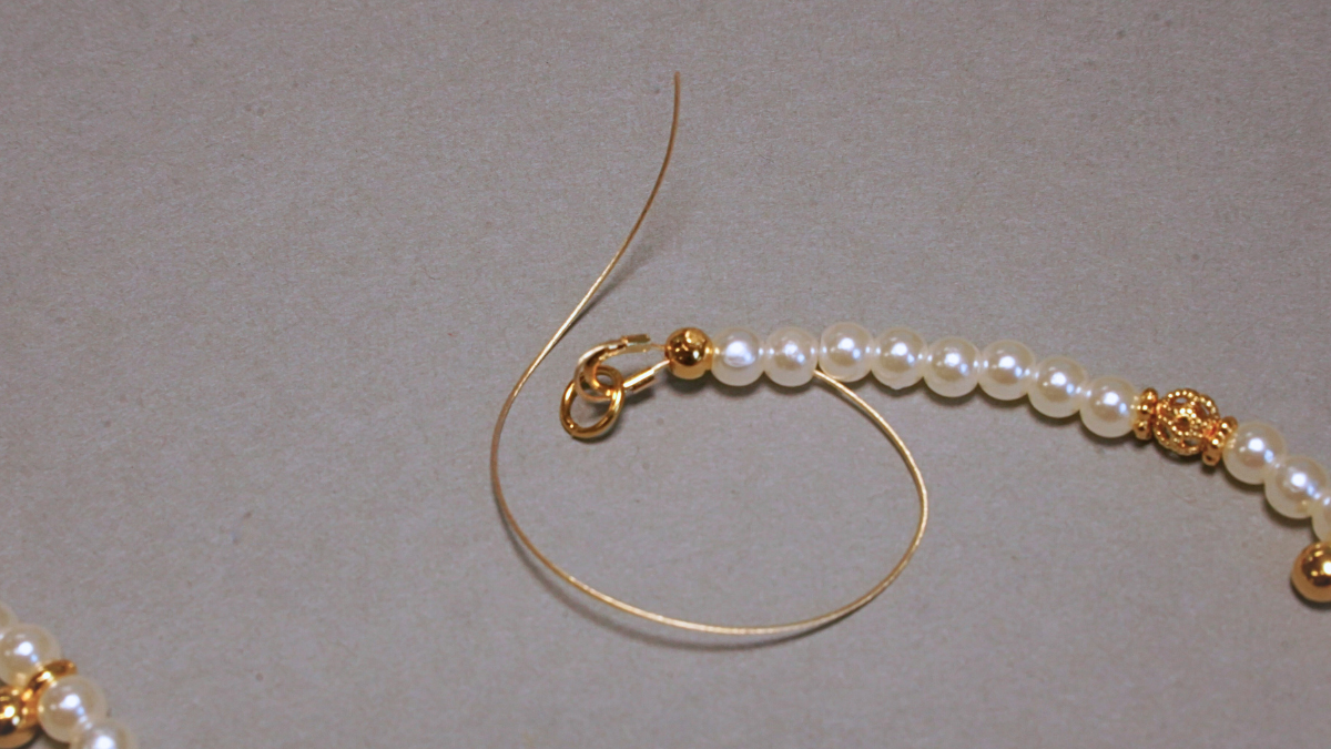 Collana con pendente in pietra semipreziosa e Perla : Tappa 5