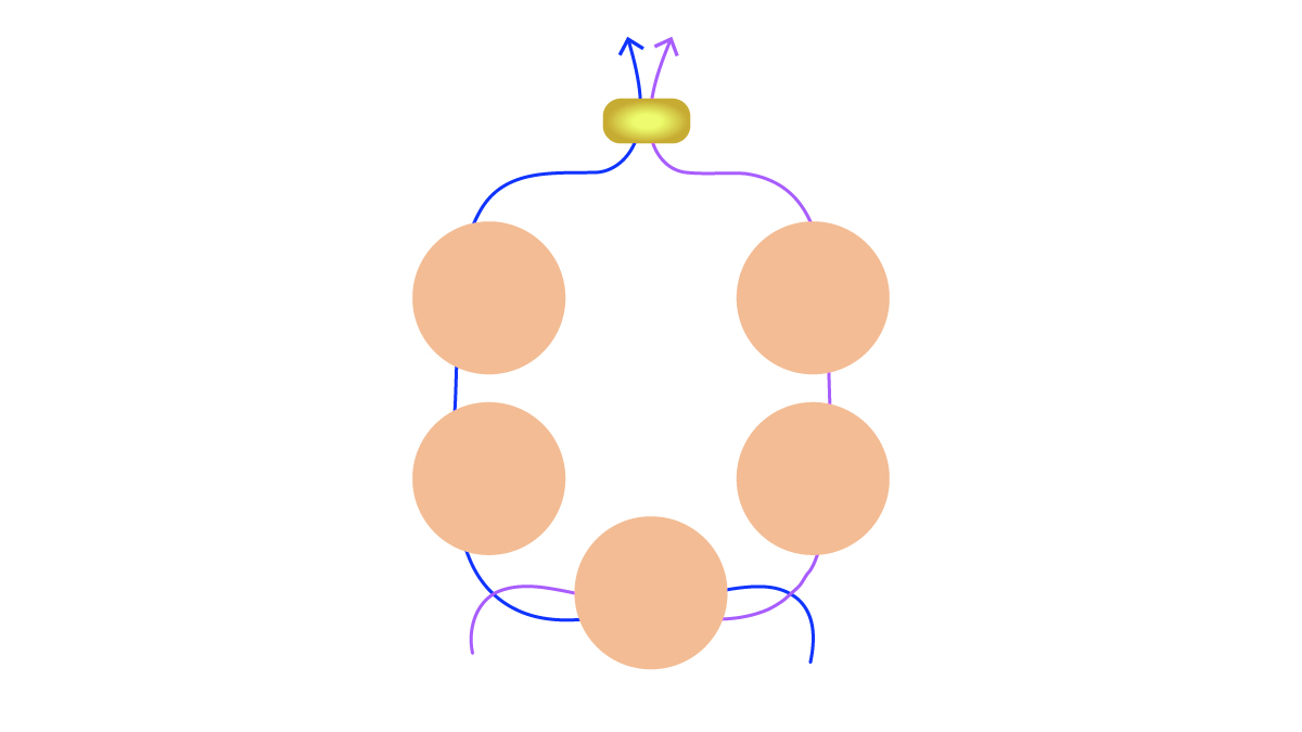 Bracciale con gemme e fiori di trottola Preciosa : Tappa 3