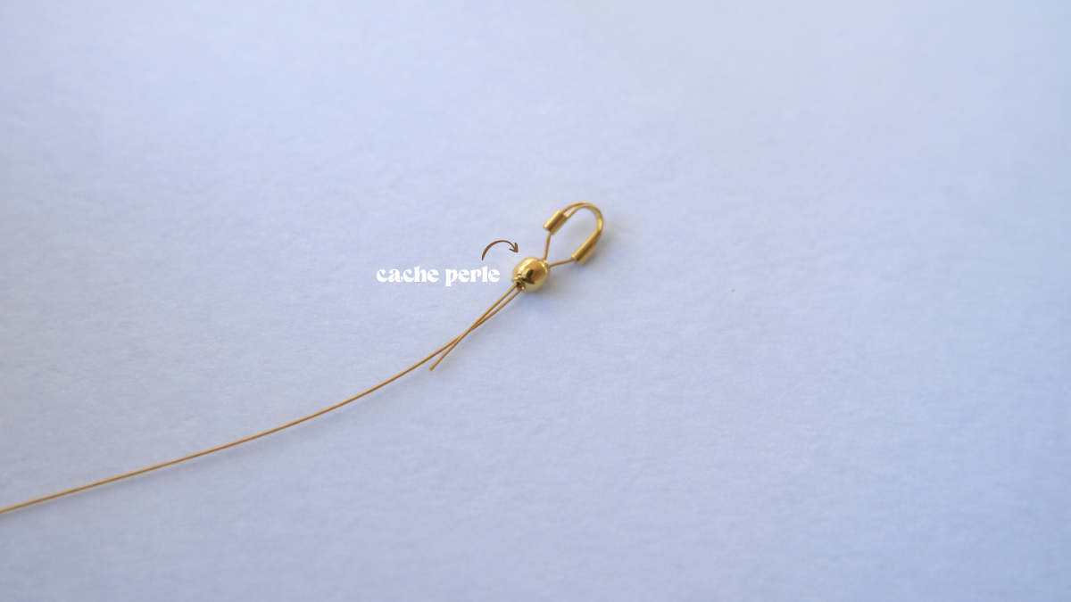 Collana di perle multicolori e ciondolo in acciaio inossidabile : Tappa 2 Collana di perle multicolori e ciondolo in acciaio inossidabile : Tappa 2