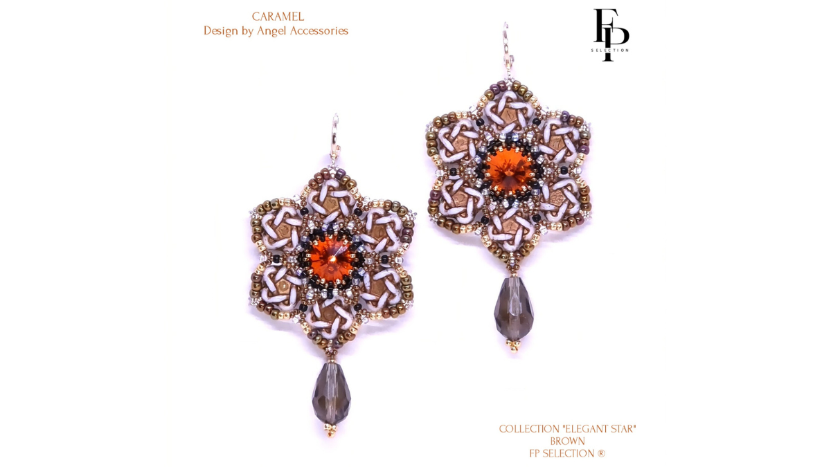 Schema Orecchini Caramel di Angel Accessoiries® - Design by Angel Accessoiries