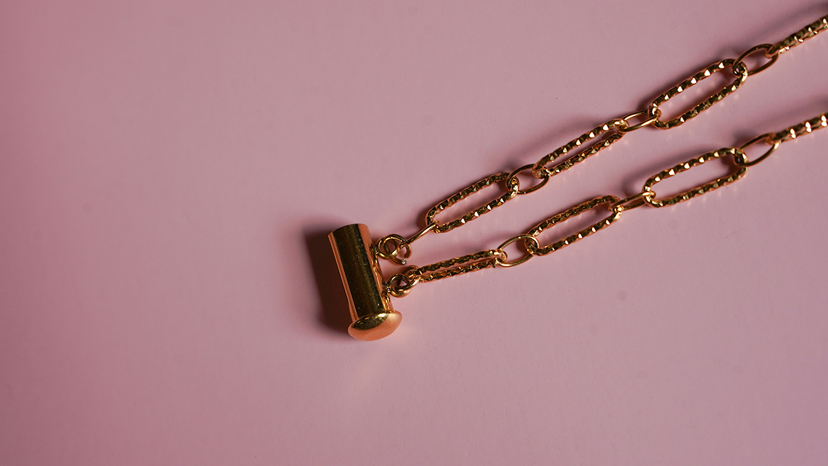 Collana a doppia catena con perle di trifoglio in pietra naturale : Tappa 5 Collana a doppia catena con perle di trifoglio in pietra naturale : Tappa 5