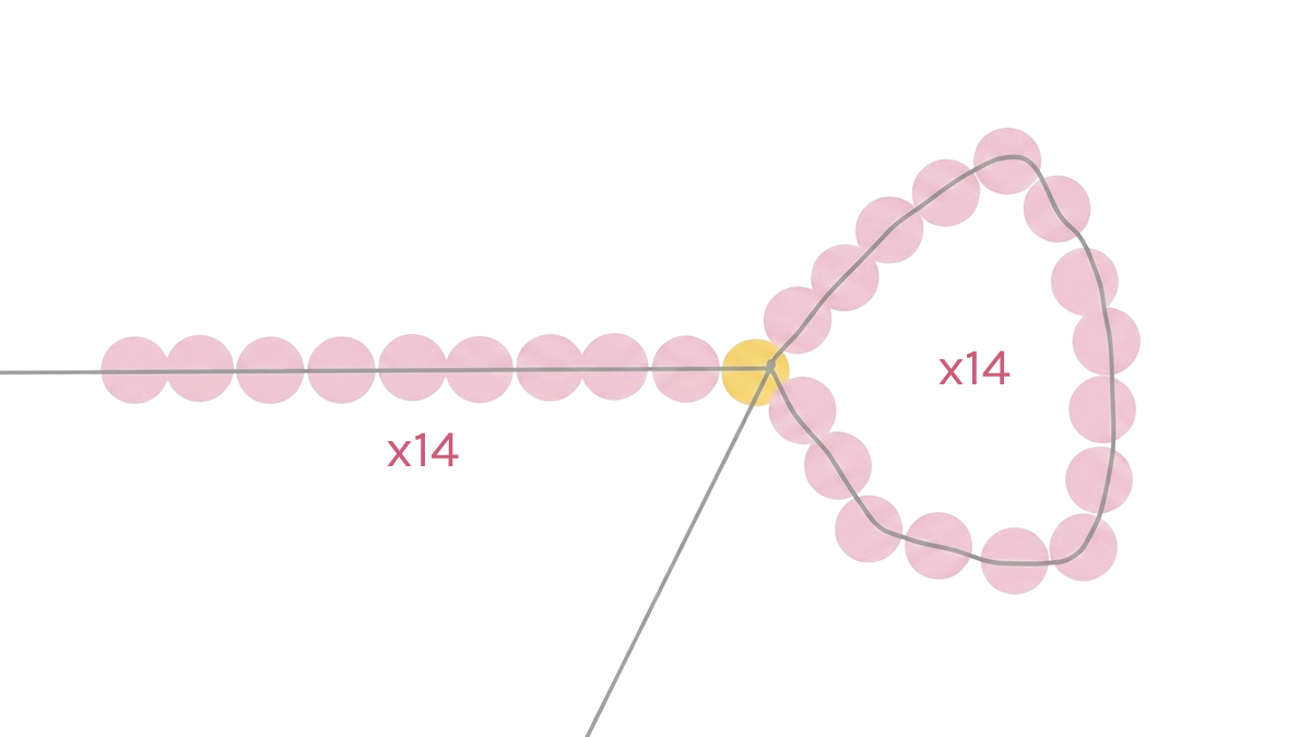 Gioielli da borsa fai da te per la festa della mamma: portachiavi con perline e lettere perlate : Tappa 7