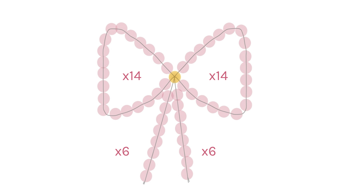 Gioielli da borsa fai da te per la festa della mamma: portachiavi con perline e lettere perlate : Tappa 8