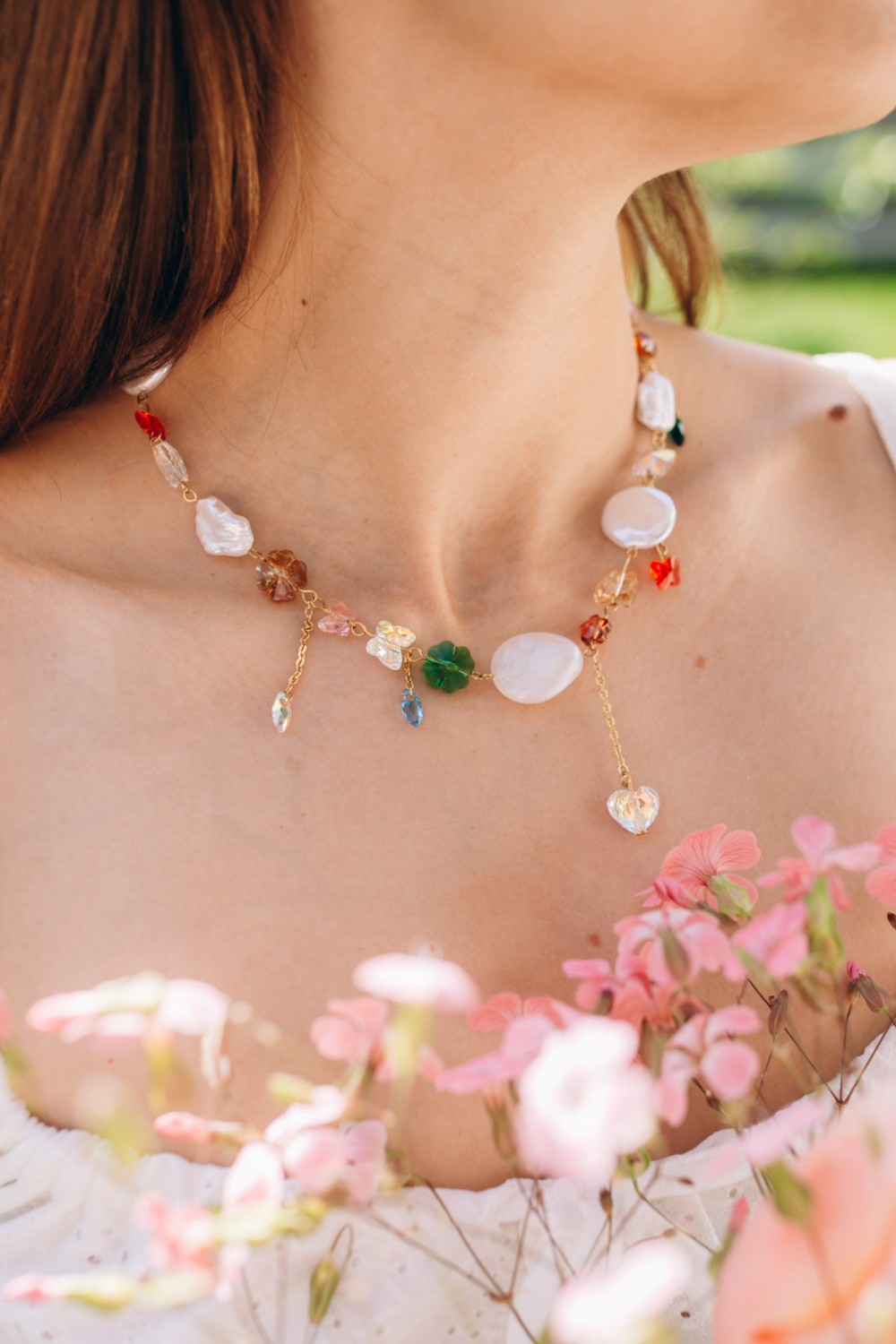 Schema Collana di cristalli e perle PureCrystal