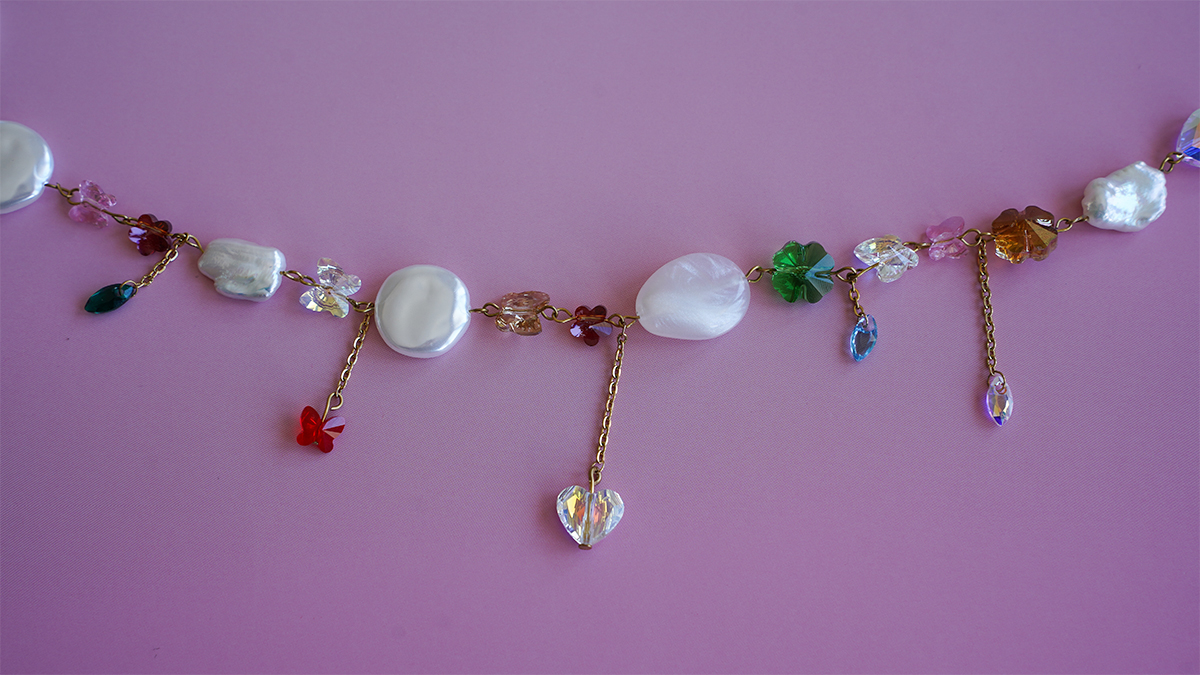 Collana di cristalli e perle PureCrystal : Tappa 5