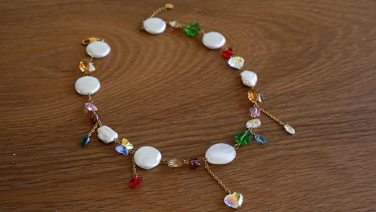 Collana di cristalli e perle PureCrystal : Tappa 1