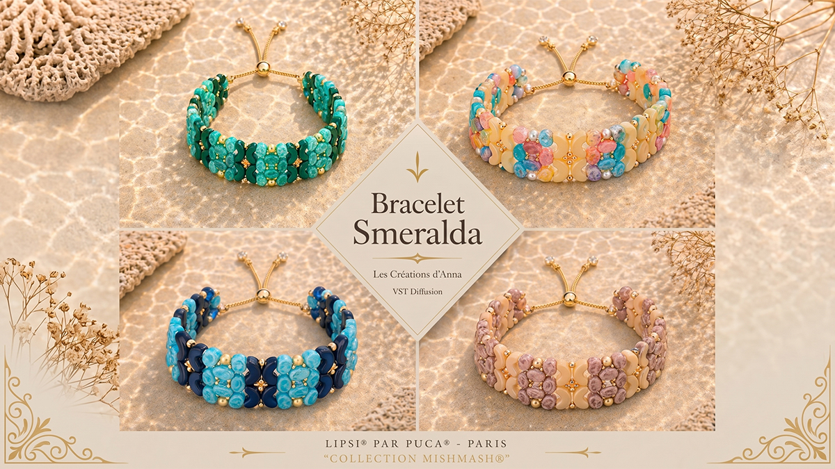 Schema Bracciale Smeralda di Les créations d'Anna